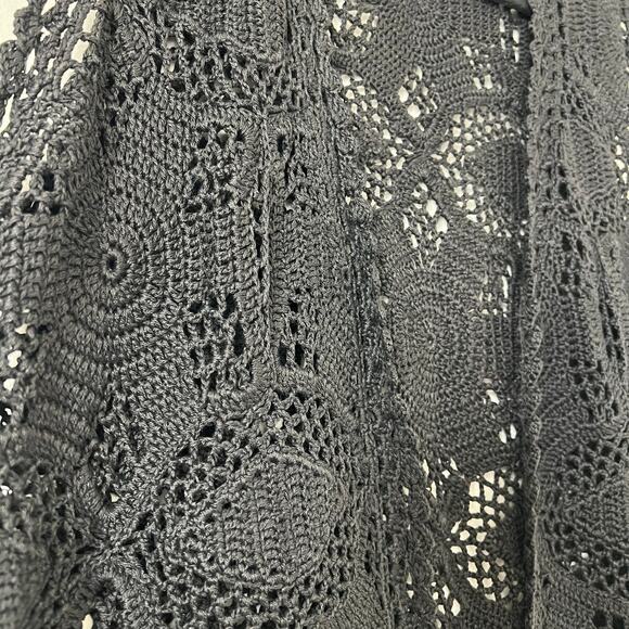 Vintage August Silk Crochet Vest - Picture 4 of 5